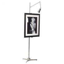 Easel Warhol with light